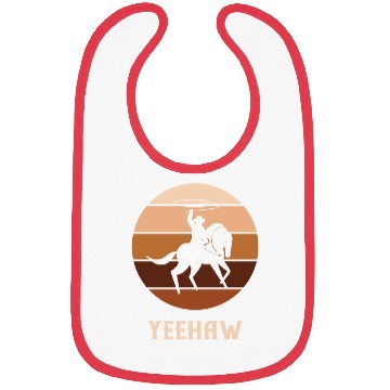 Discover Yeehaw Cowboy Western Desert Cowgirl Horseback Bibs