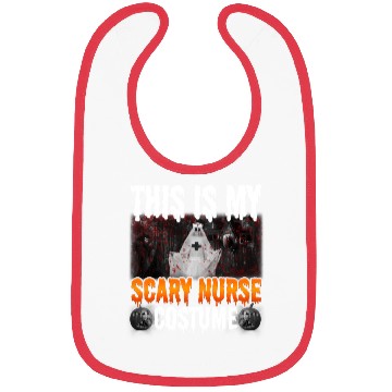 Discover This Is My Scary Nurse Costume Halloween Angry Boo Bibs