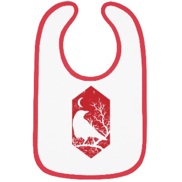 Discover Raven in the Night on a Branch Crow Bibs