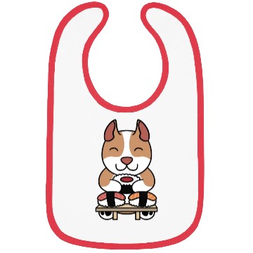 Discover Sushi Lover Pit Bull Bibs