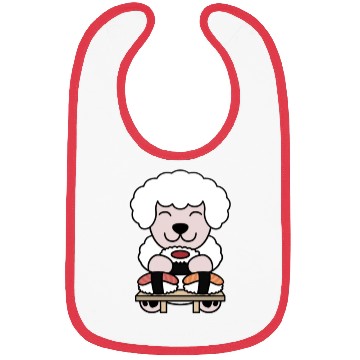 Discover Sushi Lover Poodle Bibs