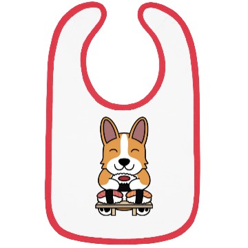 Discover Sushi Lover Corgi Bibs