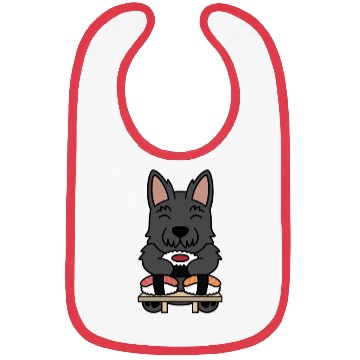 Discover Sushi Lover Scottish Terrier Bibs