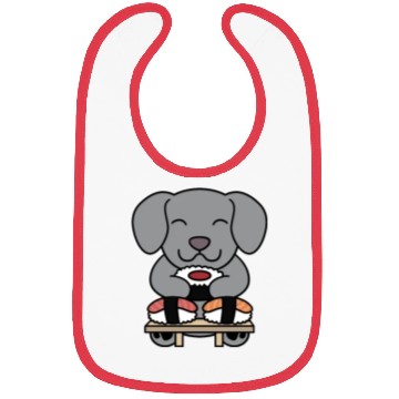 Discover Sushi Lover Weimaraner Bibs