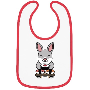 Discover Sushi Lover Rabbit Bibs