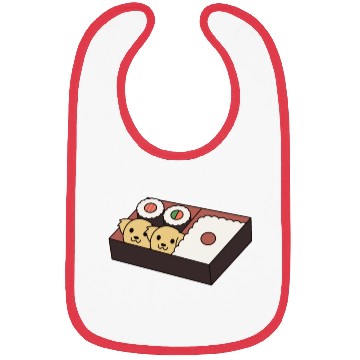 Discover Sushi Bento Box Golden Retriever Bibs