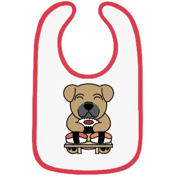 Discover Sushi Lover Shar Pei Bibs