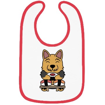 Discover Sushi Lover Yorkshire Terrier Bibs