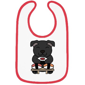 Discover Sushi Lover Staffordshire Bull Terrier Bibs