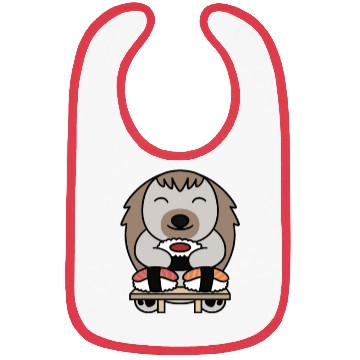 Discover Sushi Lover Hedgehog Bibs