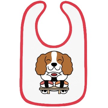 Discover Sushi Lover Cavalier King Charles Spaniel Bibs