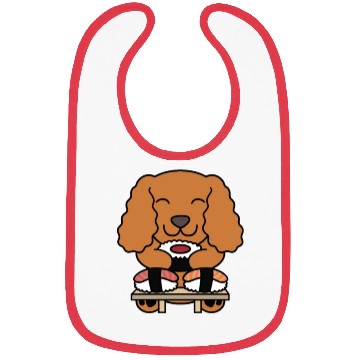 Discover Sushi Lover Cocker Spaniel Bibs