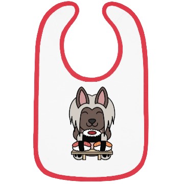 Discover Sushi Lover Chinese Crested Bibs