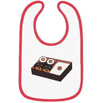 Discover Sushi Bento Box Dachshund Bibs