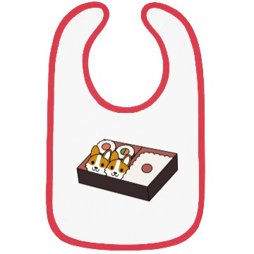 Discover Sushi Bento Box Corgi Bibs
