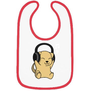 Discover Music Lover Labrador Bibs