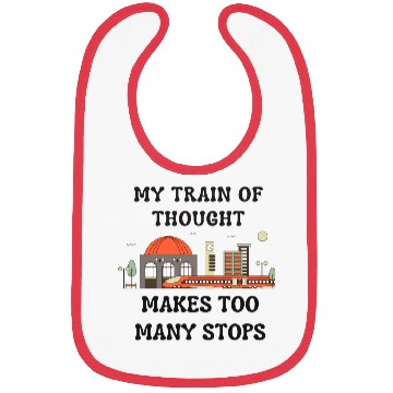 Discover My Train of Thought Bibs