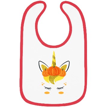 Discover Unicorn Face Pumpkins Halloween Thanksgiving Bibs