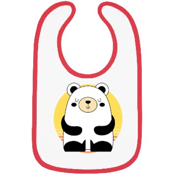 Discover Fall PANDA Bibs Funny Short Graphic Tops