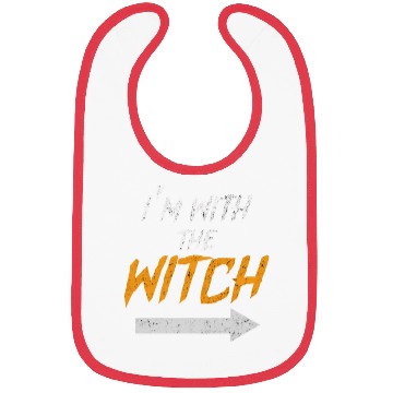 Discover I'm With The Witch Bibs
