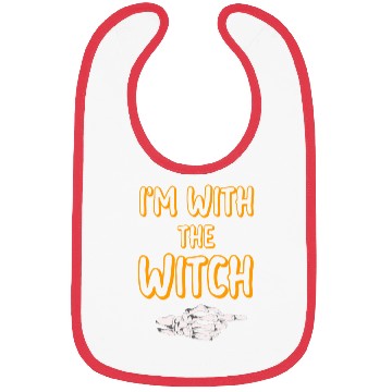 Discover I'm With The Witch Bibs