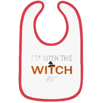 Discover I'm With The Witch Bibs