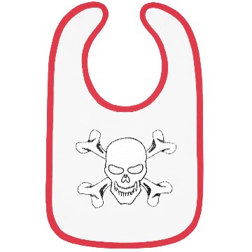 Discover Plain Vintage Skull And Crossbones Bibs