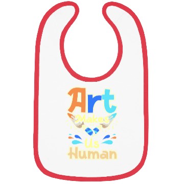 Discover Art makes us human Bibs