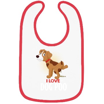 Discover I Love Dog Poo Bibs