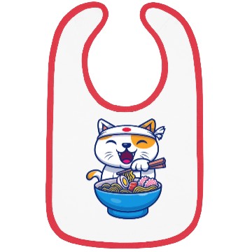 Discover Ramen Cute Cat Japan Kawaii Bibs