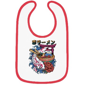Discover Ramen Koi Fish Japan Tokyo Kawaii Bibs