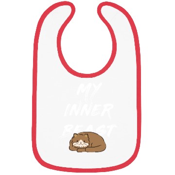 Discover My Inner Beast text white Bibs