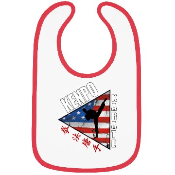 Discover Kenpo Triangle Flag Dark Bibs