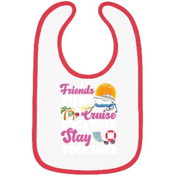 Discover Cruise Ship Vacation Friends Bibs