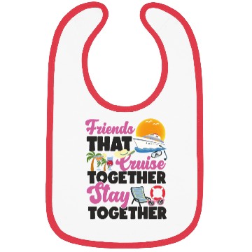 Discover Cruise Ship Vacation Friends Bibs