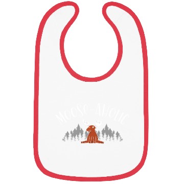 Discover Moose-aholic Moose Wildlife Animal Alces Deer Bibs