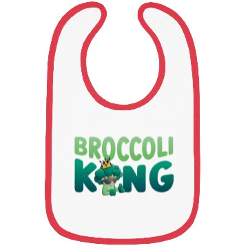 Discover Broccoli King Vegetarian Vegetable Veggies Vegan Bibs
