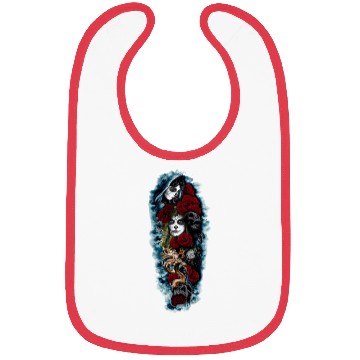 Discover Skull flowers Bibs
