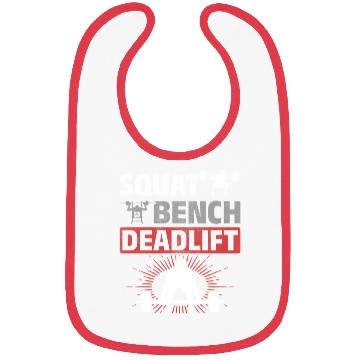 Discover Squat Bench Deadlift Men Weightlifting Bibs
