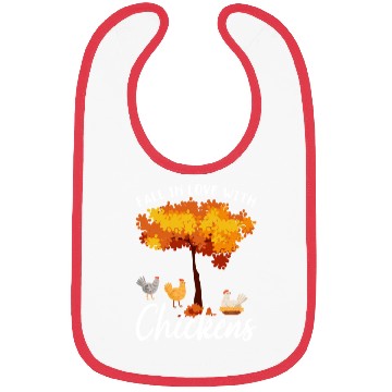 Discover Fall Women Autumn Chicken Lover Bibs