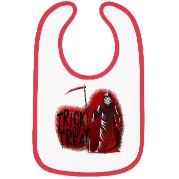 Discover Grim Reaper Trick or Treat Bibs