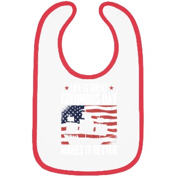 Discover Columbus Day 1492 Bibs