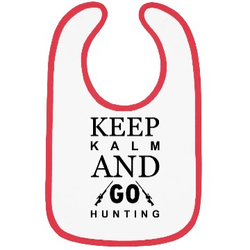 Discover Keep Calm And Go Hunting Bibs