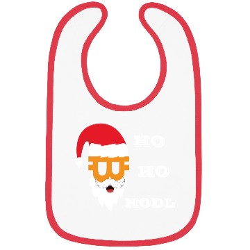 Discover Bitcoin christmas BTC logo Crypto lover Hodl funny Bibs