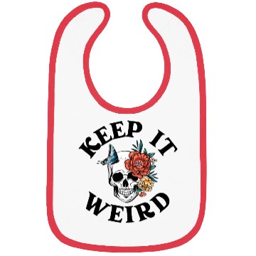 Discover Keep it Weird Morbid Bibs