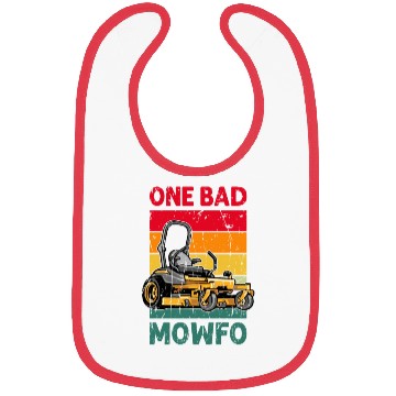 Discover One Bad Mowfo - lawn mowing Bibs