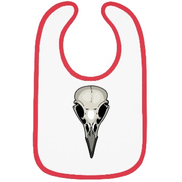 Discover Crow skeleton Skull Bibs