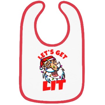 Discover Lets get lit christmas Bibs
