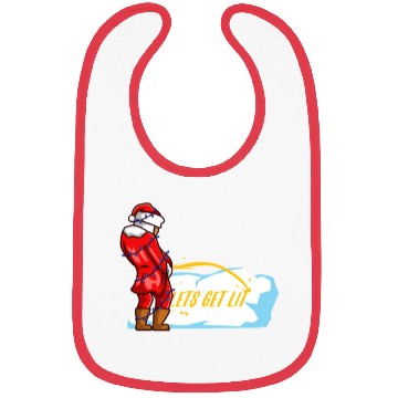 Discover Lets get lit christmas Bibs