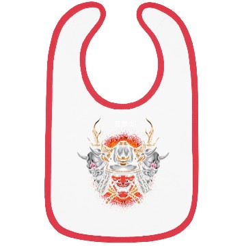Discover Japan Oni Samurai Warrior Bibs